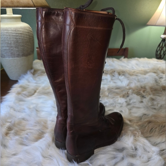 Frye Melissa Tall Lace Up Boots - Picture 7 of 10